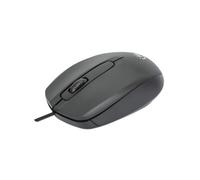 Manhattan 190190 Souris Optique 1000 DPI USB Type-A Ambidextre 3 Boutons, Câble 1.2m, Compatible Windows/macOS/Linux/ChromeOS, Noir