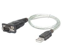 Manhattan 205146 Adaptateur USB 0,45 m Argent