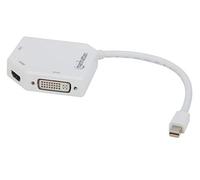 Manhattan Mini DisplayPort 1.2 to HDMI, DVI and VGA Adapter Cable (3-in-1), 25cm