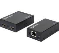 Manhattan 207461 Manhattan Extender,HDMI 1080p,Up To 50 m,Cat5e,Black,Retail
