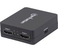 Manhattan Répartiteur HDMI 207652 - 2 ports 1080p, USB-A (câble 0,7 m) - Noir