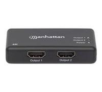Manhattan 207669 2 ports Répartiteur HDMI 4096 x 2160 pixels noir Noir G