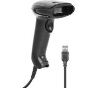 Manhattan 2D LED-Barcodescanner 320mm Scanreichweite integriertes 1,4m USB-A-Kabel schwarz Lecteur de code-barres 2D filaire 1D, 2D LED noir scanner à main