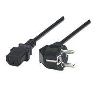 Manhattan 300148 câble électrique Noir 1,8 m CEE7/4 Coupleur C13
