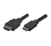 Manhattan 304955 câble HDMI 1,8 m HDMI Type A (Standard) HDMI Type C (Mini) Noir