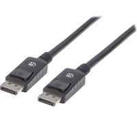 Manhattan 307116 Câble DisplayPort Manhattan mâle/mâle 2.0m blindé noir