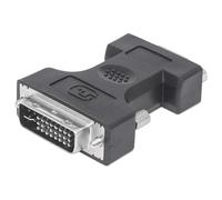 Manhattan 328883 changeur de genre de câble DVI-I VGA Noir