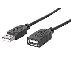 Manhattan 338653 câble USB 1,8 m USB 2.0 USB A Noir