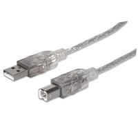 Manhattan 340458 Hi-Speed USB 2.0 Anschlusskabel (Typ A-Stecker auf Typ B-Stecke