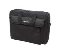 Manhattan 438889 Malette 15.6" Noire - PVC/Polyester/PET - Compartiment 290x390x50mm - Sangle Amovible - 410x310x70mm - 390g