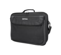 Manhattan 439947 Sac Messenger Noir pour Ordinateur Portable jusqu'à 15.6" - Polyester/Polyéthylène - 400x320x70mm - Poche Avant/Latérale