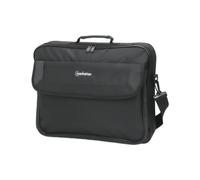 Manhattan 439992 Malette pour Ordinateur Portable 17.3" (43.9cm), Noir, Tissu Polyester, Poche Avant/Latérale, Sangle d'épaule Amovible, 432x326x72mm, 480g