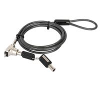 Manhattan 440486 Lucchetto di Sicurezza per Notebook Con Chiave per Slot Nano Nero
