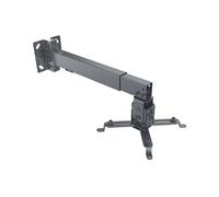 Manhattan 461207 Support Projecteur Mur/Plafond Noir, Charge Max 20kg, Oscillation ±8°, Inclinaison ±15°, Dimensions 315x315x650mm
