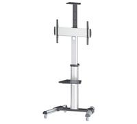 Manhattan 461245 support d'écran plat pour bureau 70" Sol Noir et Argent