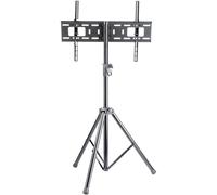 Manhattan 461412 Pied pour TV réglable en hauteur, inclinable, montants réglables, rabattable 94,0 cm (37) - 177,8 cm (70) réglable en hauteur, inclinable, sur