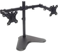 Manhattan 461559 Pied avec Bras pour écran pour Deux écrans de 13" à 32" jusqu'à 8 kg orientable Double Noir