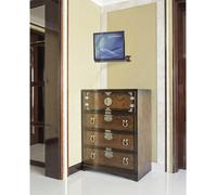 Manhattan 461641 Support mural TV conçu pour TV incurvées, réglable en hauteur, inclinable, pivotable 53,3 cm (21) - 152,4 cm (60) rotatif, réglable en