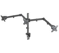 Manhattan Support de bureau 461658 3 écrans 13–27" pince VESA 75/100 mm charge max 21 kg noir