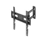 Manhattan 462419 Support Mural Orientable TV 32-55" (81-140cm) VESA 100x100 - 400x400mm, Inclinaison -15/+3°, Pivot -90/+90°, Max 35kg, Noir
