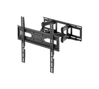 Manhattan 462433 - Support mural TV 32"-70" (81-178cm) Max 40kg VESA 100x100 à 400x400 Inclinable Pivotant Acier Noir