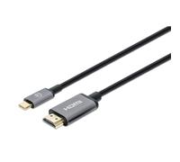 MANHATTAN 4K@60Hz USB-C auf HDMI-Kabel Stecker/Stecker 1m