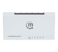 Manhattan 5-Port Gigabit Ethernet Switch, Desktop Size, Plastic, IEEE 802.3az (Energy Efficient Ethernet), Three Year Warranty, Box - Commutateur - 5 x 10/100/1000 - de bureau