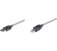 Manhattan 510424 Câble USB Manhattan A -> B mâle/mâle 11.0m argenté actif