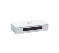 Manhattan 560696 - Switch Non-Géré L2 - 5 Ports Gigabit Ethernet (10/100/1000) - Auto MDI/MDI-X - Boîtier Plastique Blanc - IEEE 802.3az - 9216 Jumbo Frames