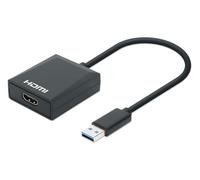 Manhattan Adaptateur 153690 USB 3.0 USB-A mâle vers HDMI femelle 1080p@60Hz 15 cm