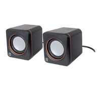 MANHATTAN Aktivbox USB Stereo 2 Lautsprecher schwarz/orange retail