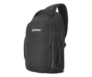 Manhattan Amsterdam Sling Backpack 13.33", Anti Theft, Black, Top Load Backpack,