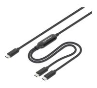 Manhattan - Câble d'alimentation - USB-C (M) pour USB-C (M) - 20 V - 5 A - 2 m - Alimentation USB (100 W), recharge uniquement - noir