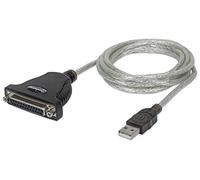 Manhattan Câble de raccordement USB 1.1 [1 x USB 1.1 mâle A - 1 x Prise D-SUB 25 Broches] 1,80 m