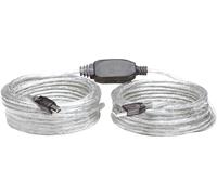 Manhattan Câble USB USB 2.0 USB-A mâle, USB-B mâle 11.00 m transparent 510424