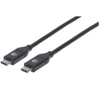 Manhattan Câble USB USB 2.0 USB-C® mâle, USB-C® mâle 2.00 m noir 355247