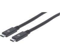 Manhattan Câble USB 354905 – USB 3.1 Gen1 mâle A – mâle C 2 m Noir