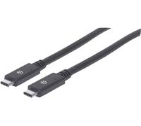 Manhattan Câble USB USB 3.2 Gen1 USB-C® mâle 2.00 m noir 354905