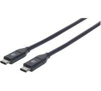 Manhattan Câble USB USB 3.2 Gen2 USB-C® mâle, USB-C® mâle 0.50 m noir 354899