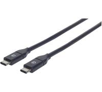 Manhattan Câble USB USB 3.2 Gen2 USB-C® mâle, USB-C® mâle 0.50 m noir 354899