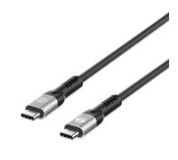 Manhattan - Câble USB - USB-C (M) pour USB-C (M) - USB4 Gen 3x2/ Thunderbolt 3 / Thunderbolt 4 / DisplayPort 2.0 (Mode Alt) - 48 V - 5 A - 2 m - support pour 8K60Hz, gamme de puissance étendue (EPR),
