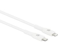 Manhattan Câble USB USB-C® mâle, Connecteur Lightning 1.00 m blanc 394512