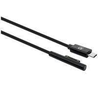 Manhattan Câble USB USB-C® mâle, Surface Connect-Stecker 1.80 m noir 353632