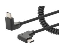 Manhattan Coiled Cable USB-C to USB-C Charging Cable 1 m Black