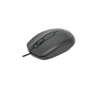 Manhattan Souris Optique Comfort II - USB-A, 1000 dpi, ambidextre, noire, garantie 3 ans