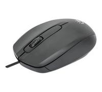Manhattan Souris Optique Comfort II - USB-A, 1000 dpi, ambidextre, noire, garantie 3 ans