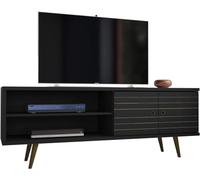 Manhattan Comfort Liberty Mid-Century Meuble de télévision Moderne Noir Taille M