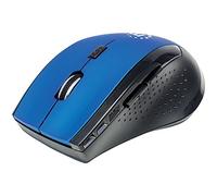 Manhattan Curve 179294 Souris sans Fil USB (Cinq Boutons optiques Plus molette de Souris 1600 dpi) Bleu/Noir