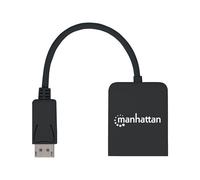 Manhattan DisplayPort 1.2 to 2-Port HDMI Splitter Hub with MST, 4K@30Hz, USB-A Powered, Video Wall Function, HDCP 2.2, Black, Three Year Warranty, Blister - Adaptateur vidéo - DisplayPort...