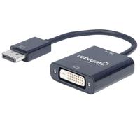 Manhattan 152228 câble vidéo et adaptateur 0,23 m DisplayPort DVI-D Noir
